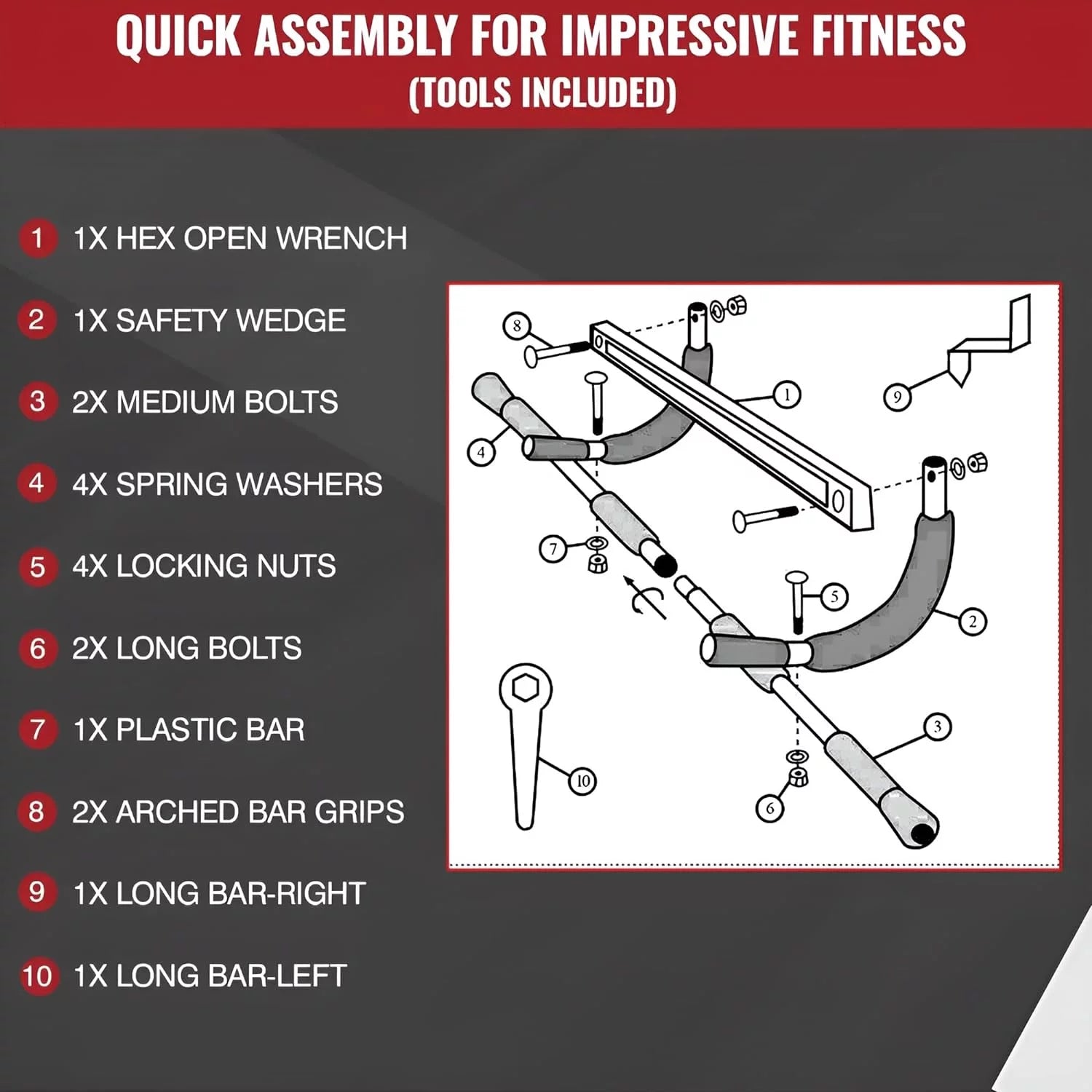 Multi-Function Pull up Bar for Doorway