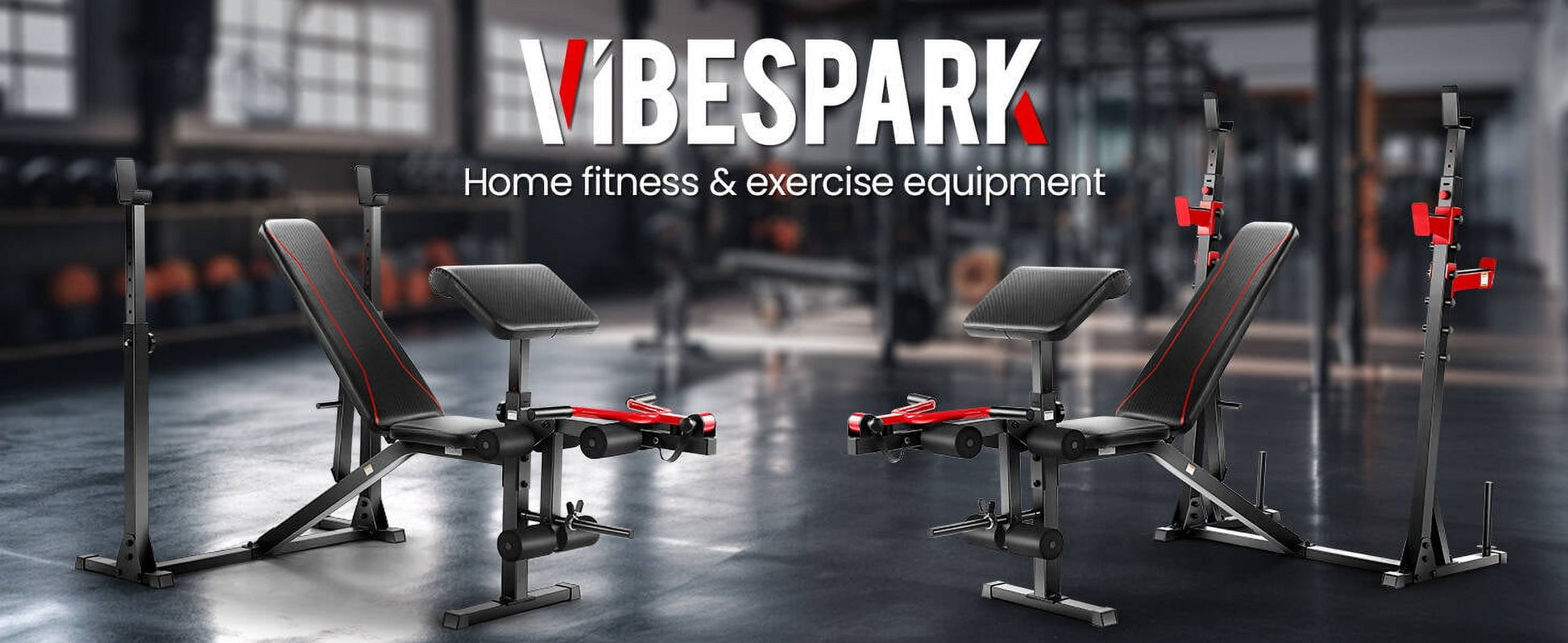 900LBS Olympic Weight Bench Set with Squat Rack, Preacher Curl, Leg Extension