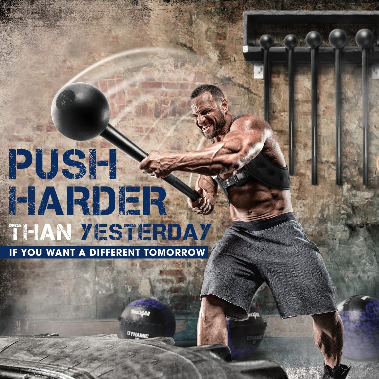 Steel Mace Bell for Strength Training