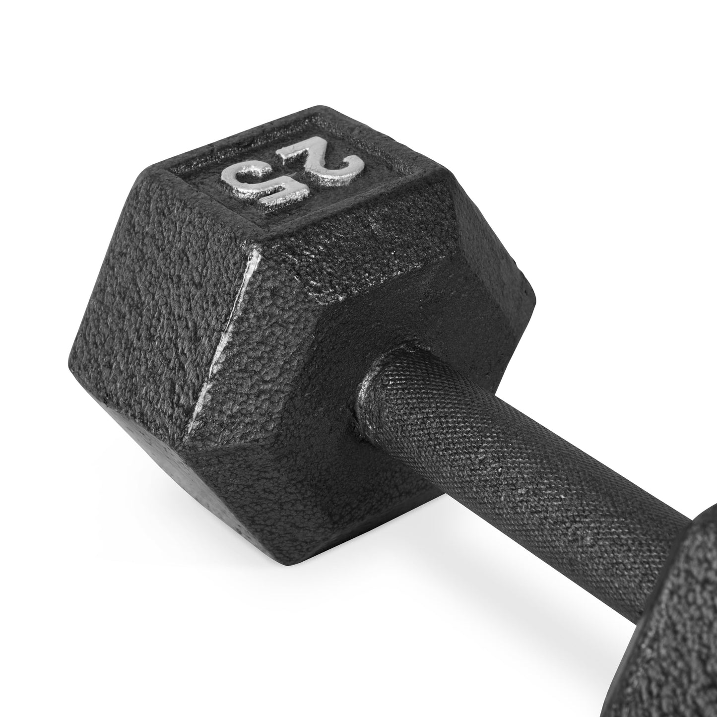 Barbell 100 Lb Cast Iron Hex Dumbbell Weight Set with Rack