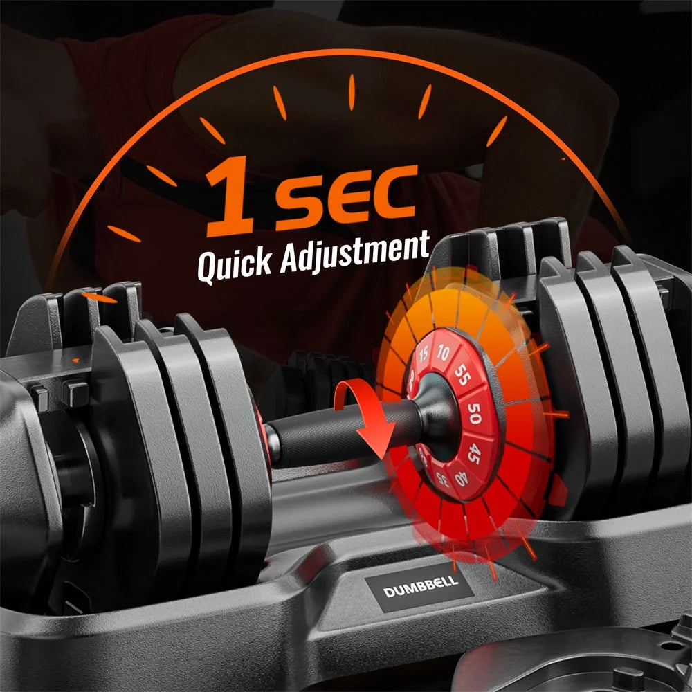 Adjustable Dumbbell Set, 10 in 1 Free Dumbbell