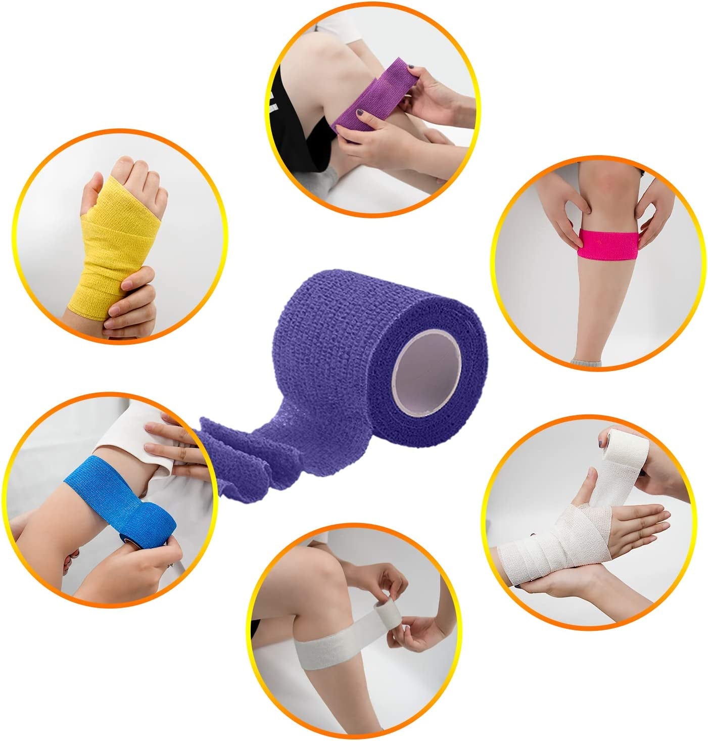 Self Adherent Wrap 2 Inch Bandage Adhesive Wrap