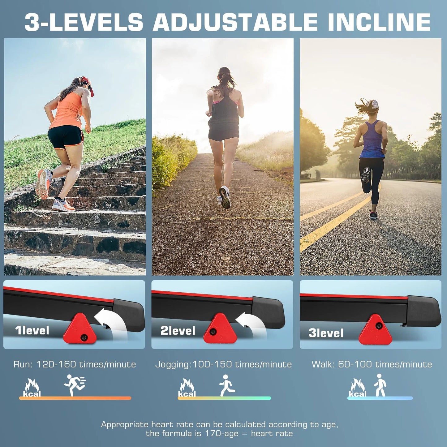 Folding Treadmill with Removable Desk