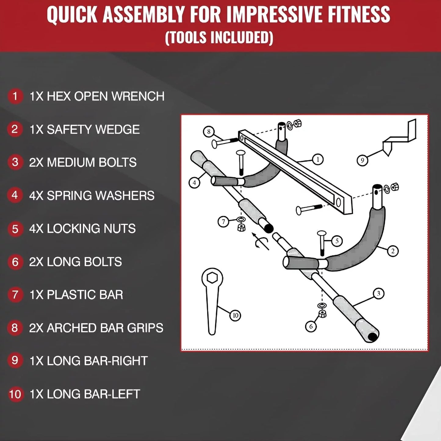 Multi-Function Pull up Bar for Doorway
