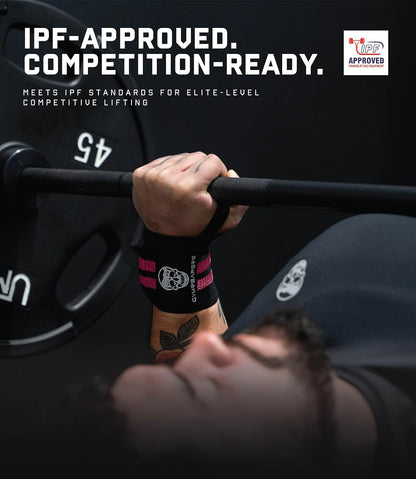 Weightlifting Wrist Wraps (IPF Approved) 18" Professional Quality