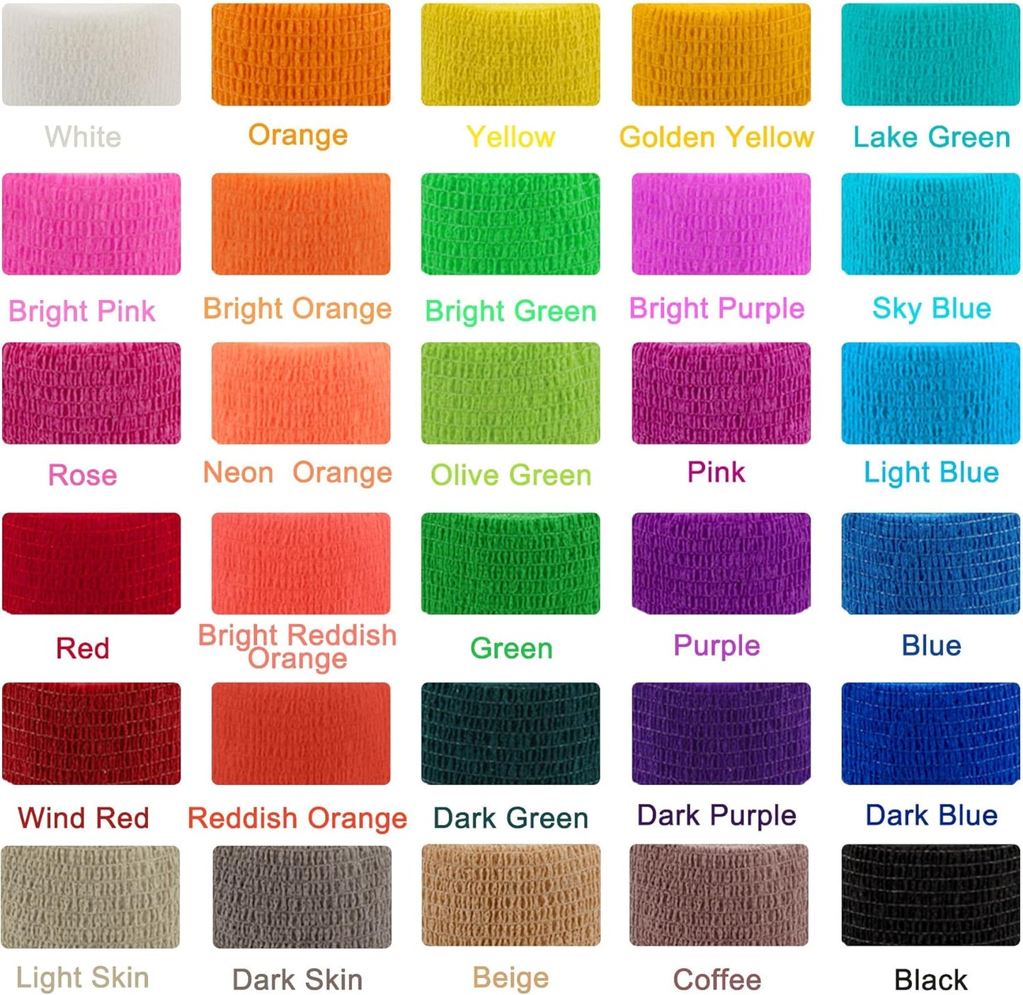 Self Adherent Wrap 2 Inch Bandage Adhesive Wrap