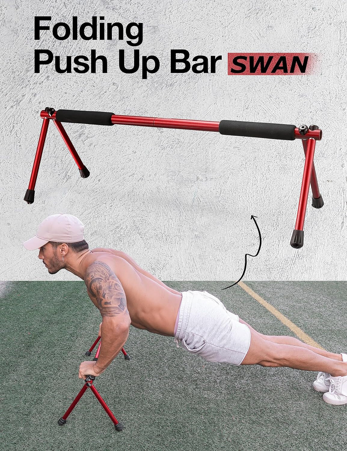 Push up Bar – Folding Dip Bar for Home Workout