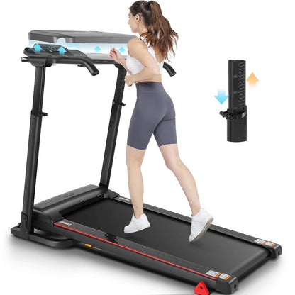 Folding Treadmill with Removable Desk