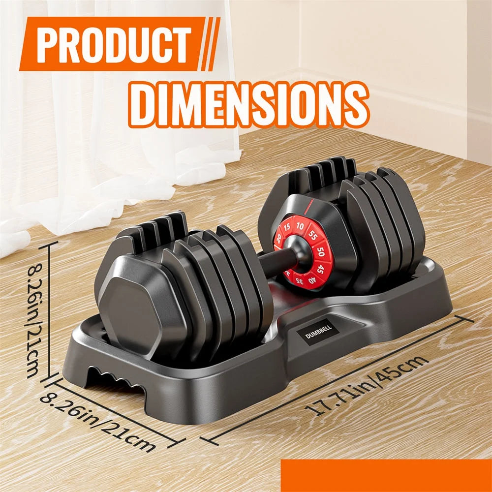 Adjustable Dumbbell Set, 10 in 1 Free Dumbbell 